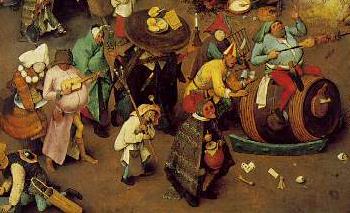 Brueghel, Carnaval, detail